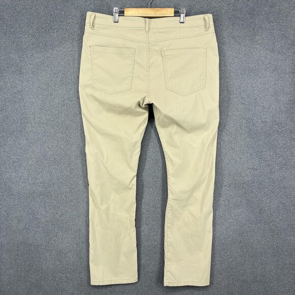 Kenneth Cole New York Pants Mens 36x30 Khaki Stretch 5-Pocket Casual Travel - Picture 2 of 16